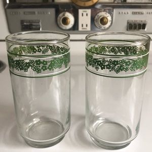 1970s Crazy Daisy / Spring Blossom Libbey Glasses
